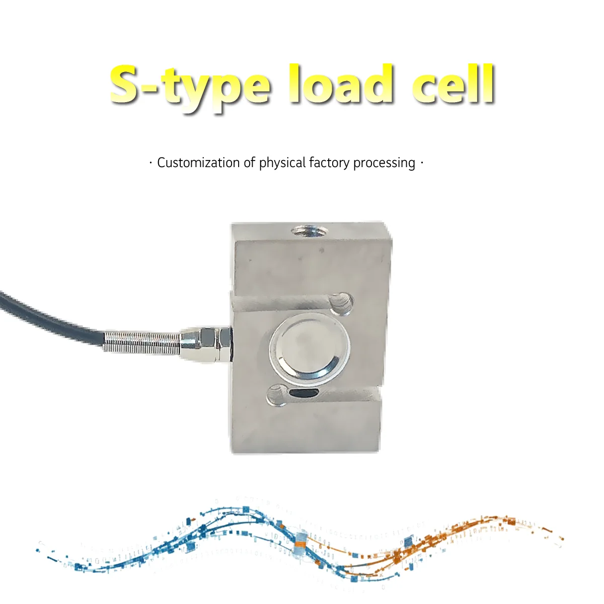High Precision S-Type Load Cell 100kg-2t Tension Compression Sensor with Digital Weight Indicator Controller Relay Output
