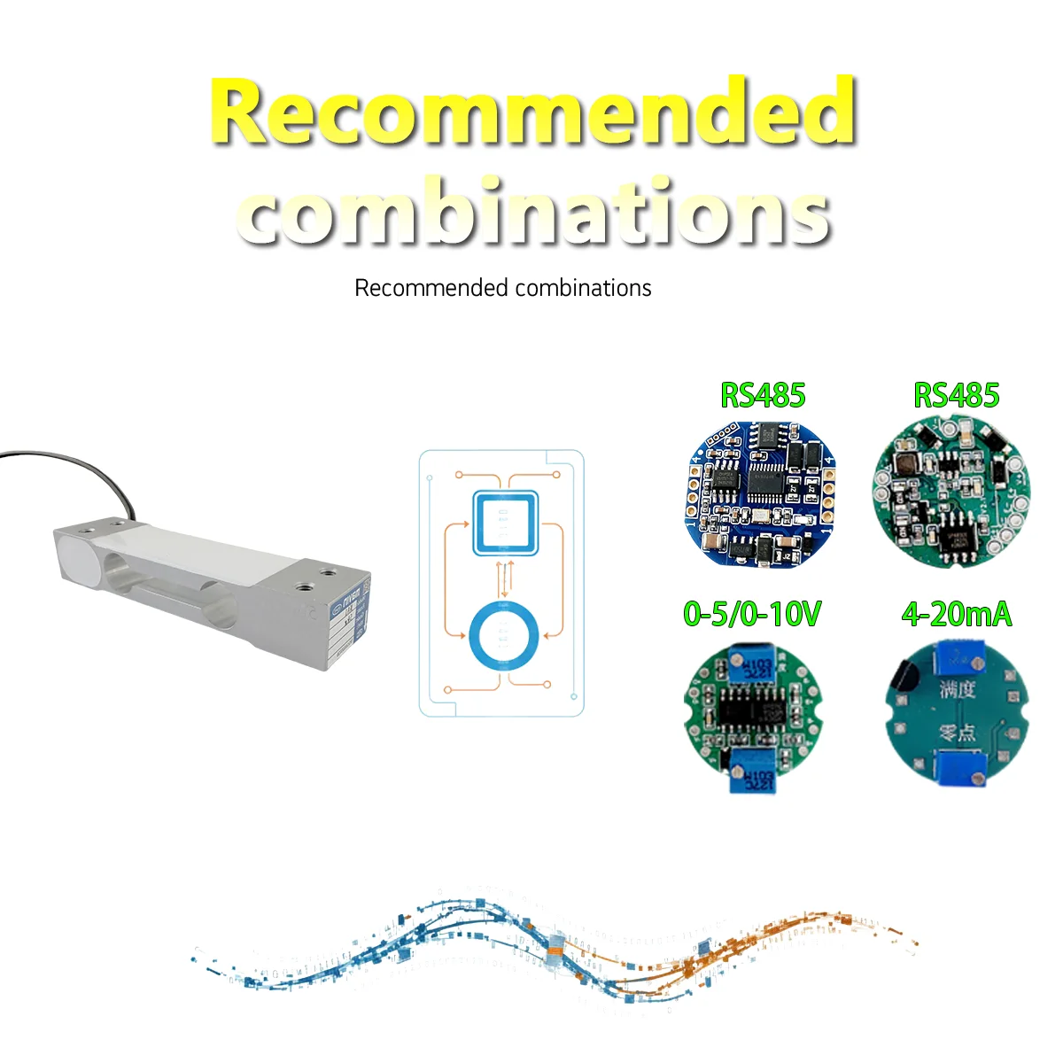 Load Cell Signal Transmitter 0-10V 4-20mA Output Strain Gauge Sensor Amplifier DC12-24V Aluminum Housing Amplifier Module