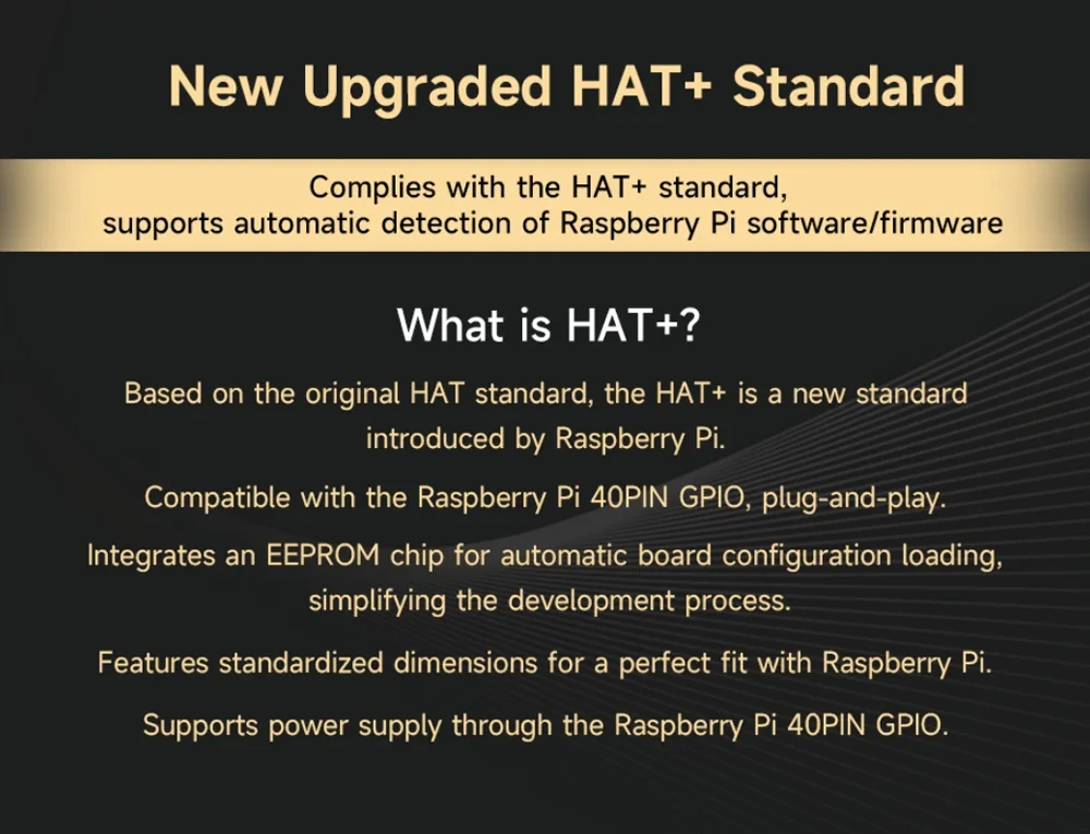 Waveshare PCIe TO 2-CH SATA HAT+ Raspberry Pi 5 PCIe to SATA Expansion Board with EEPROM HAT+