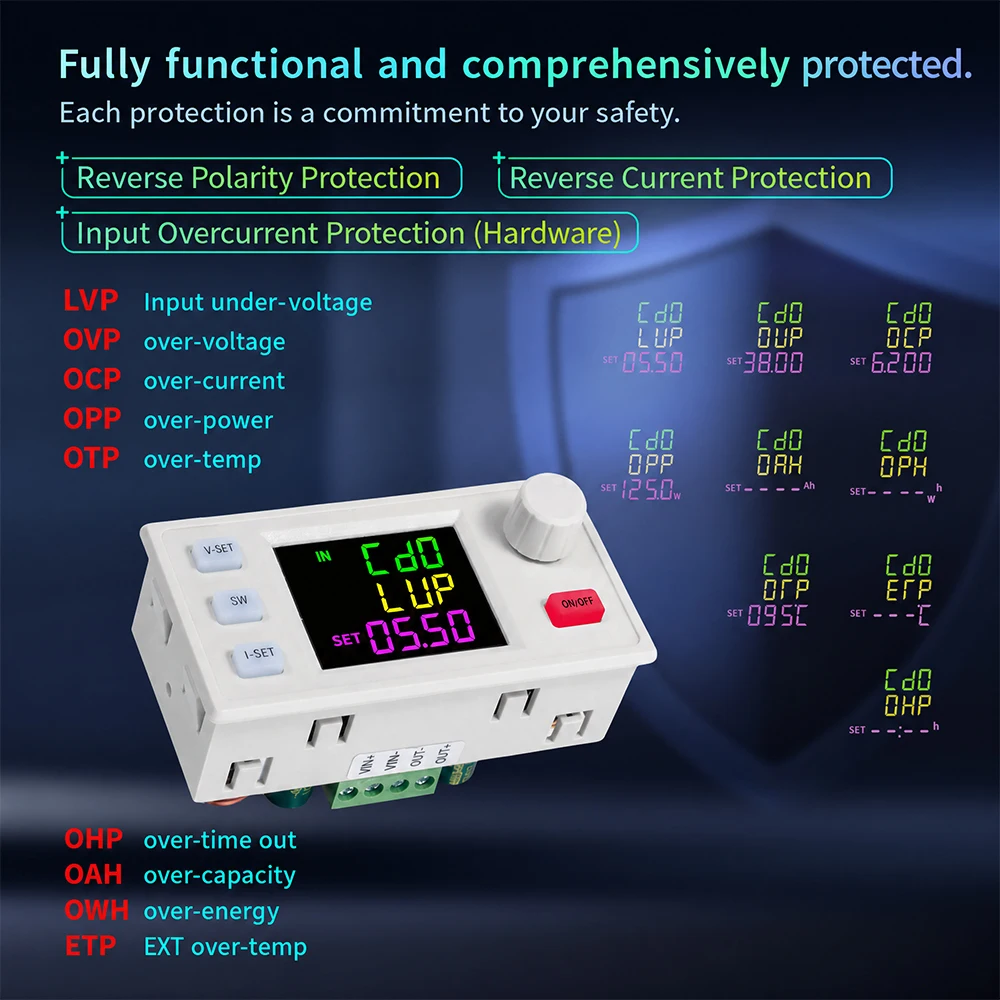 180W 220W DC Buck Converter Adjustable Regulated Laboratory Power Supply Constant Voltage Current 9A MPPT Charge Module SK180S