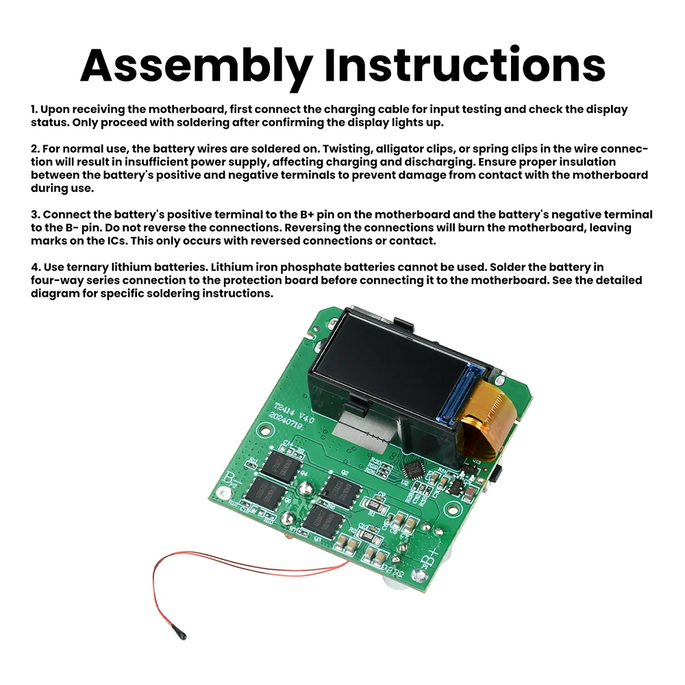 100W Fast Charging Module PD Quick Charge Power Bank Mainboard with TFT Color Display for DIY Portable Charger