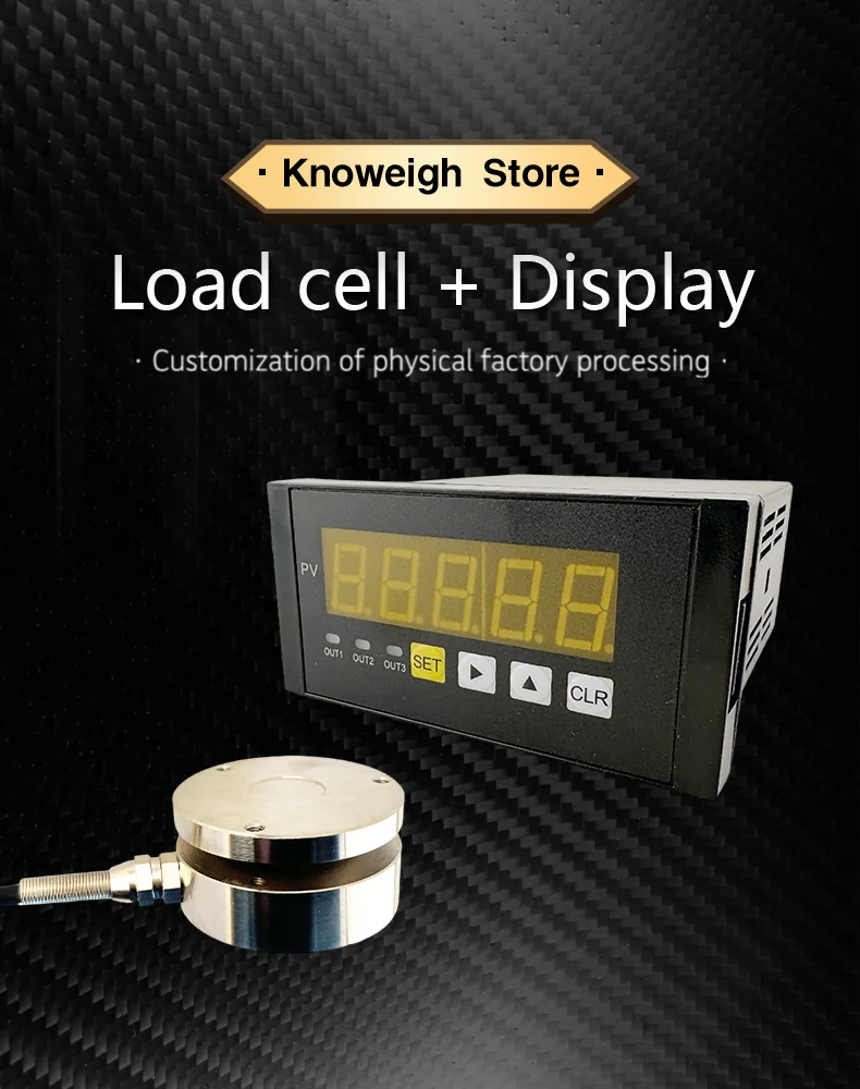 Flat Load Cell and Digital Indicator Combo Weight Sensor for Industrial Automation & Structural Load Monitoring