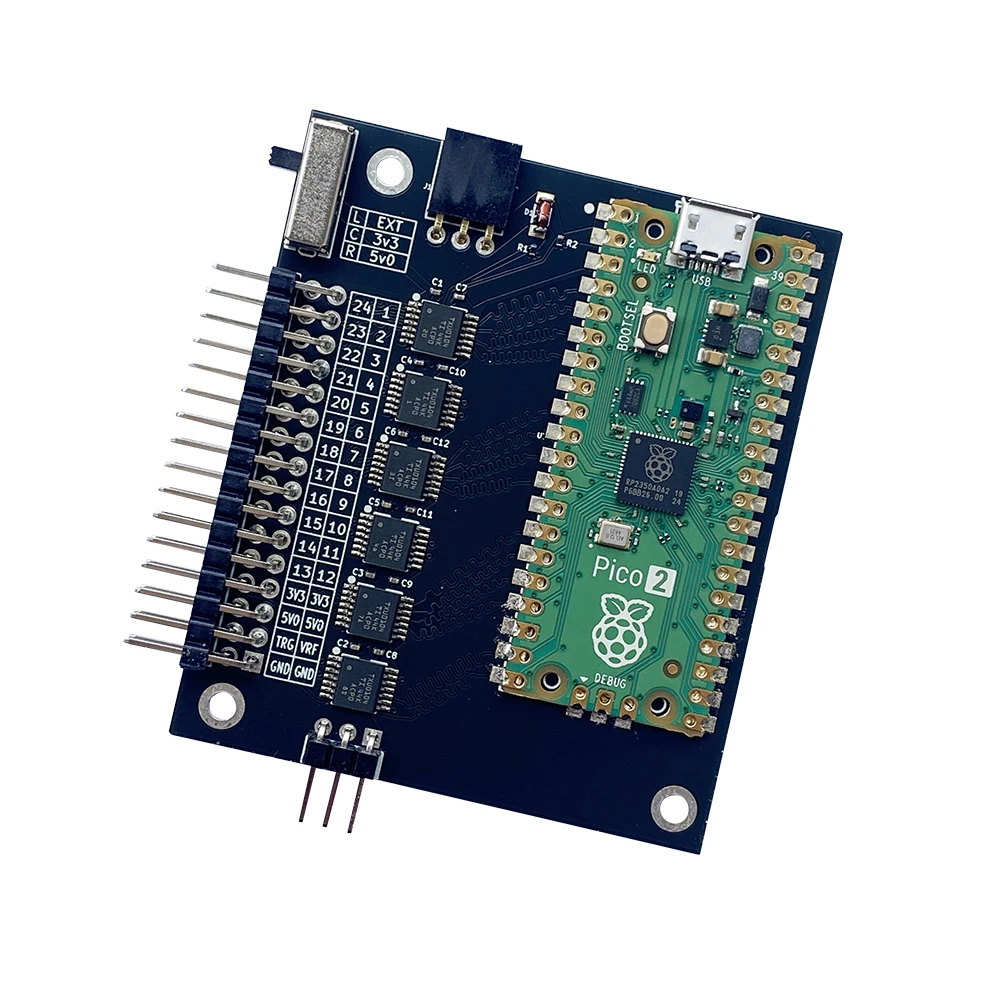 Logic Analyzer V6.0 RP2350 Pico 2 - 400MHz 24 Channel Logic Analyser for Circuit Analysis -Y18A