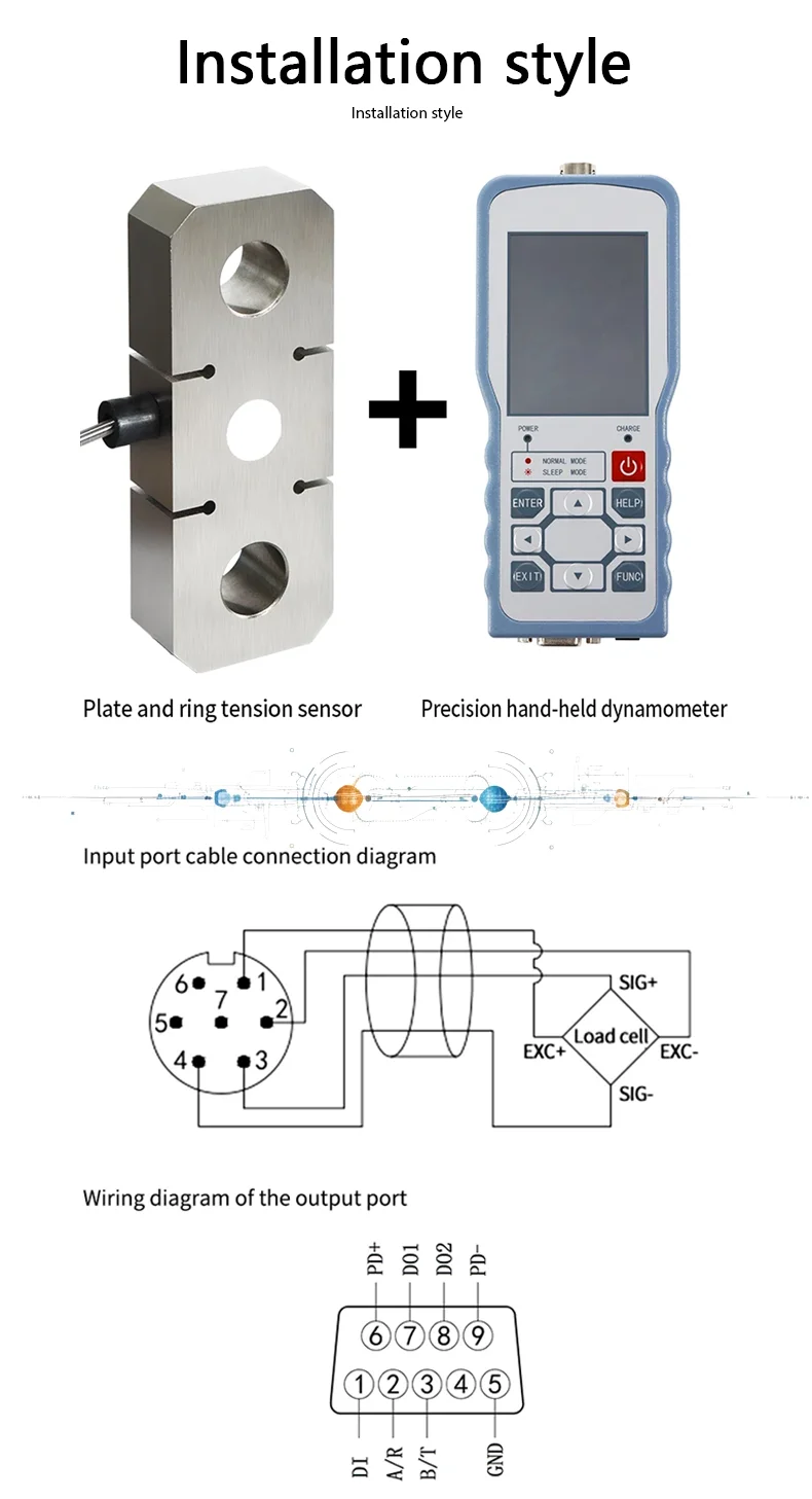 YB21 Strain Gauge Signal Indicator with Dual OC Alarm Output, Contact Input, Industrial Measurement IEC61000 EMC, -30~60°C,