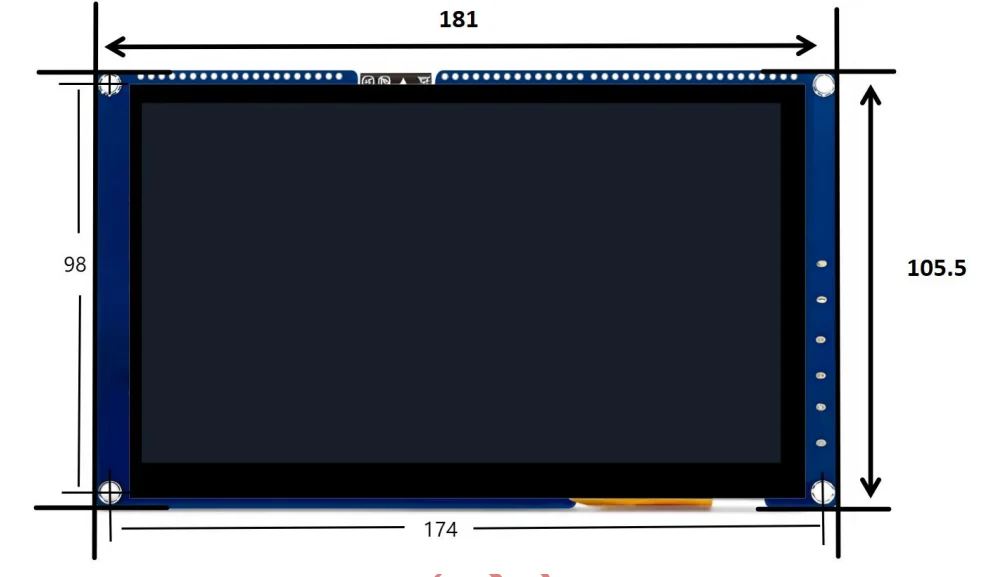 ESP32-P4 Development Board 7.0" 1024x600 IPS Touch Display for Industrial HMI, AI IoT Projects
