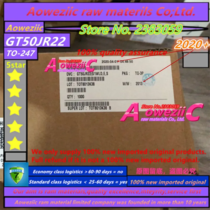 Aoweziic 2025+ 100% New Imported Original GT50JR22 50JR22 TO-247 IGBT Power Transistor 50A 600V
