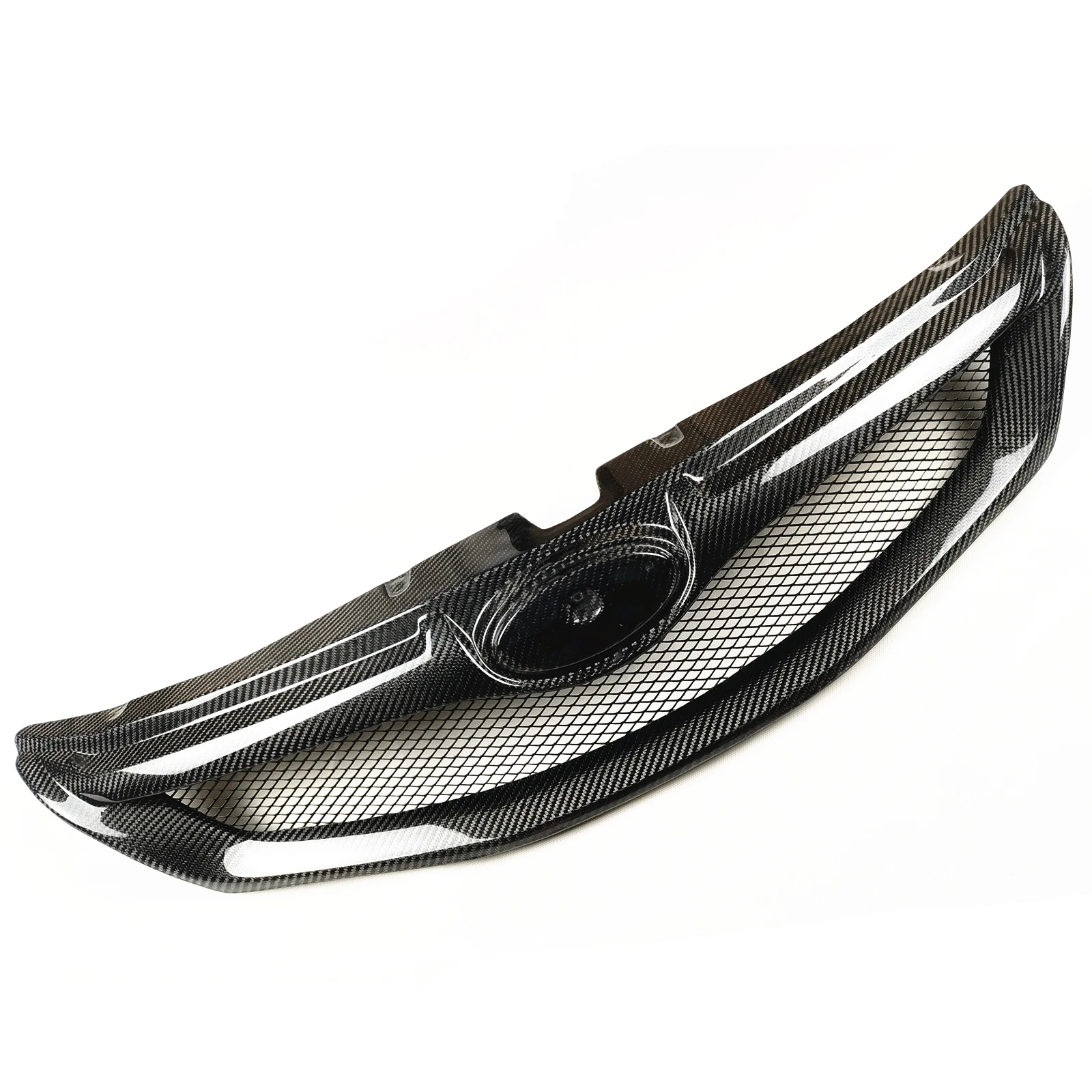 Racing Grills For Subaru Impreza WRX STi 2008 2009 2010 2011 Front Grille Real Carbon Fiber Car Upper Bumper Hood Mesh Grid Kit