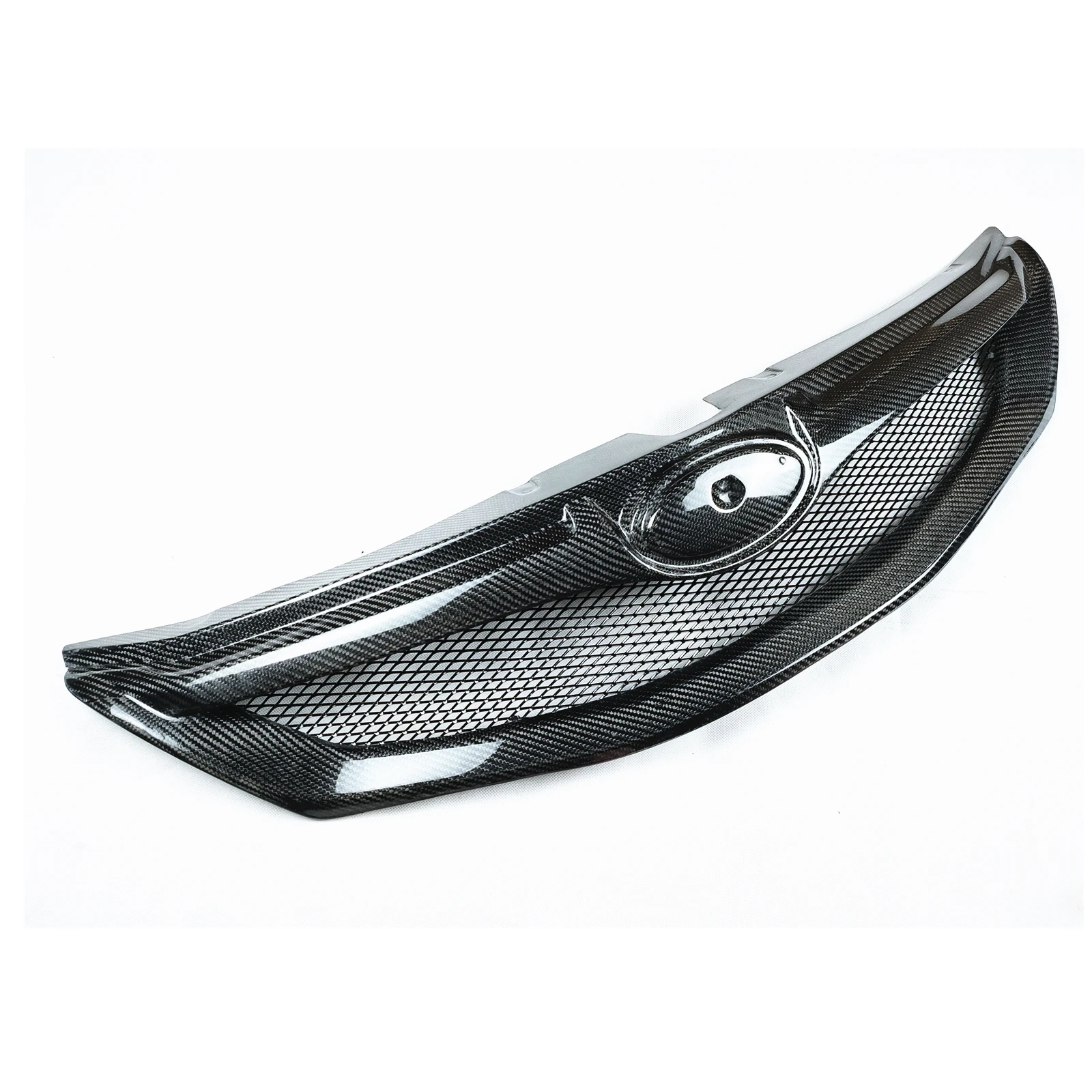 Racing Grills For Subaru Impreza WRX STi 2008 2009 2010 2011 Front Grille Real Carbon Fiber Car Upper Bumper Hood Mesh Grid Kit