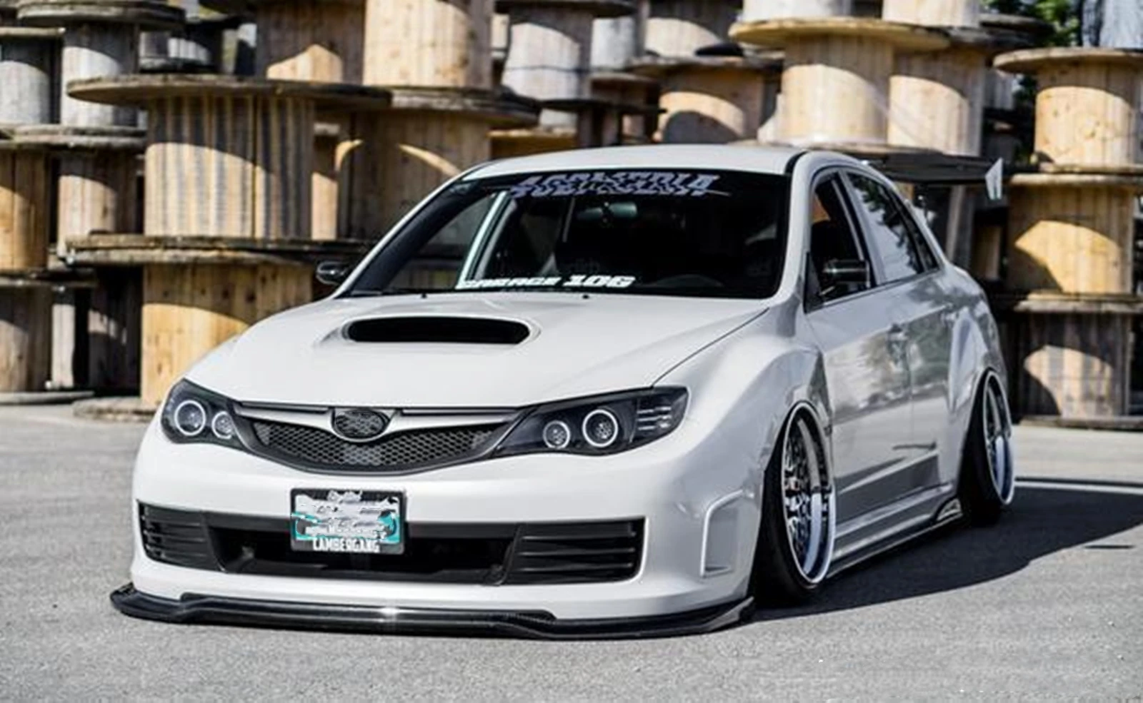 Racing Grills For Subaru Impreza WRX STi 2008 2009 2010 2011 Front Grille Real Carbon Fiber Car Upper Bumper Hood Mesh Grid Kit