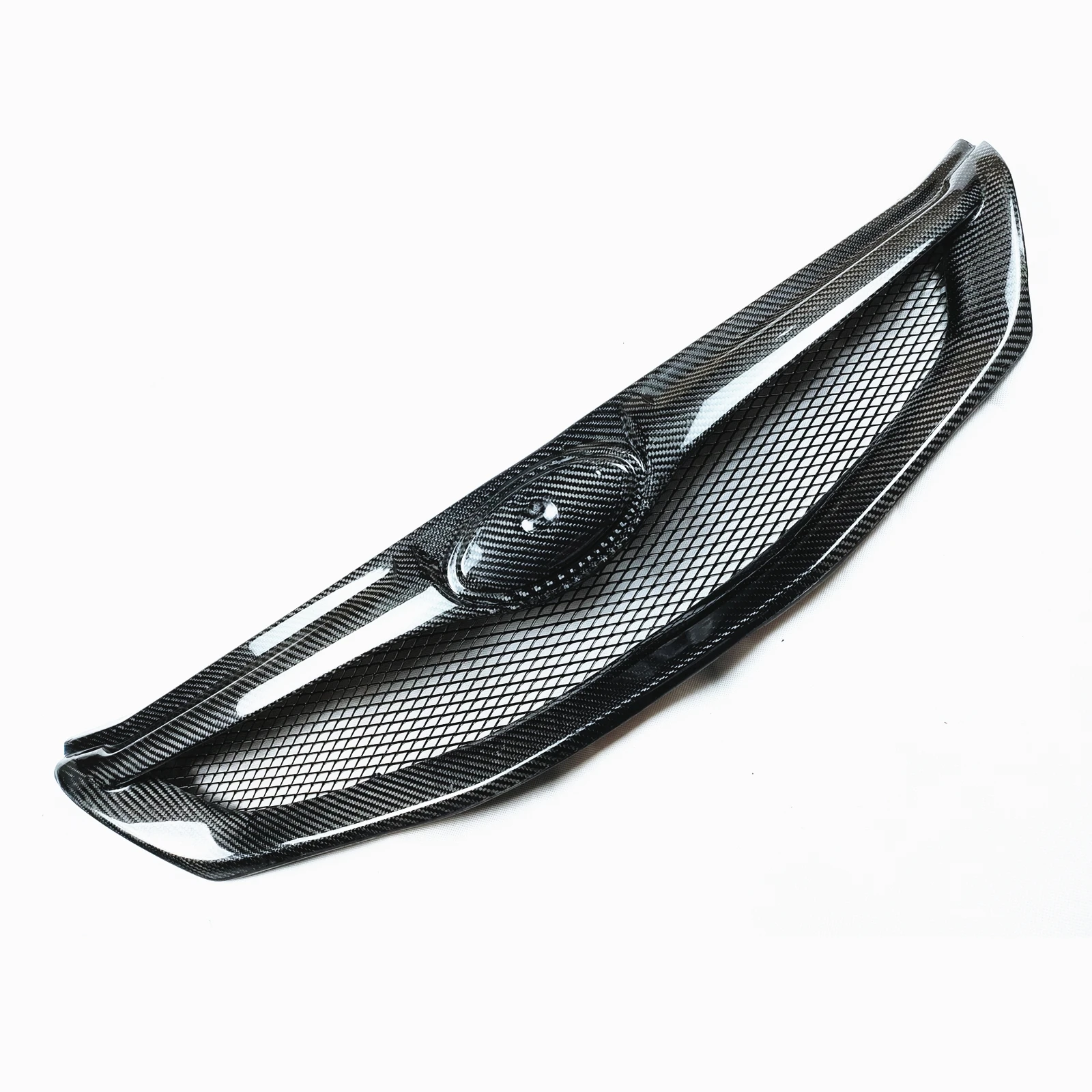 Racing Grills For Subaru Impreza WRX STi 2008 2009 2010 2011 Front Grille Real Carbon Fiber Car Upper Bumper Hood Mesh Grid Kit