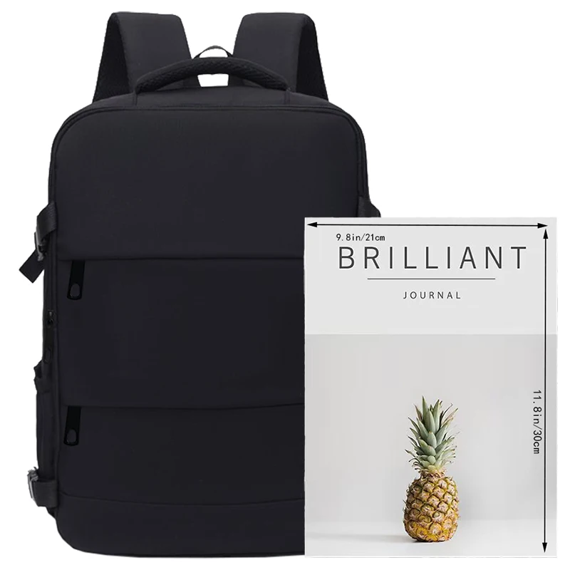 Graceful Practical Multi-color Backpack Multi-pocket Design Adjustable-strap Lightweight for Commute Casual Bag