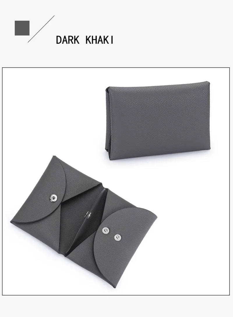 Mini Coin Purse Genuine Leather Small Coin Wallet Genuine Leather Hasp Coin Purse Pouch Change Holder Card Holder for Men Women