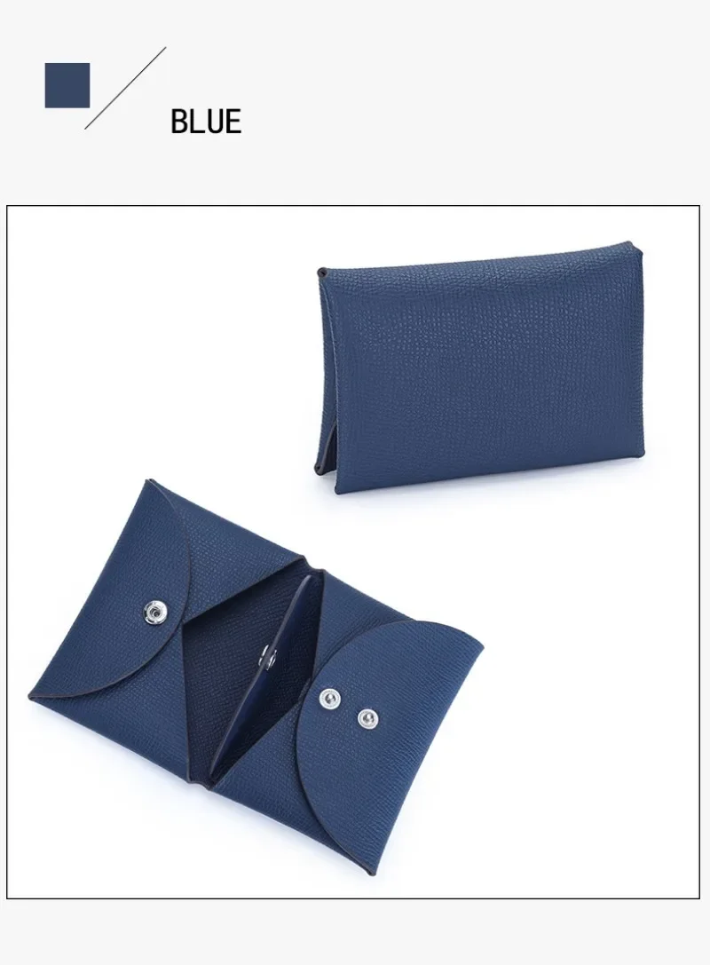 Mini Coin Purse Genuine Leather Small Coin Wallet Genuine Leather Hasp Coin Purse Pouch Change Holder Card Holder for Men Women