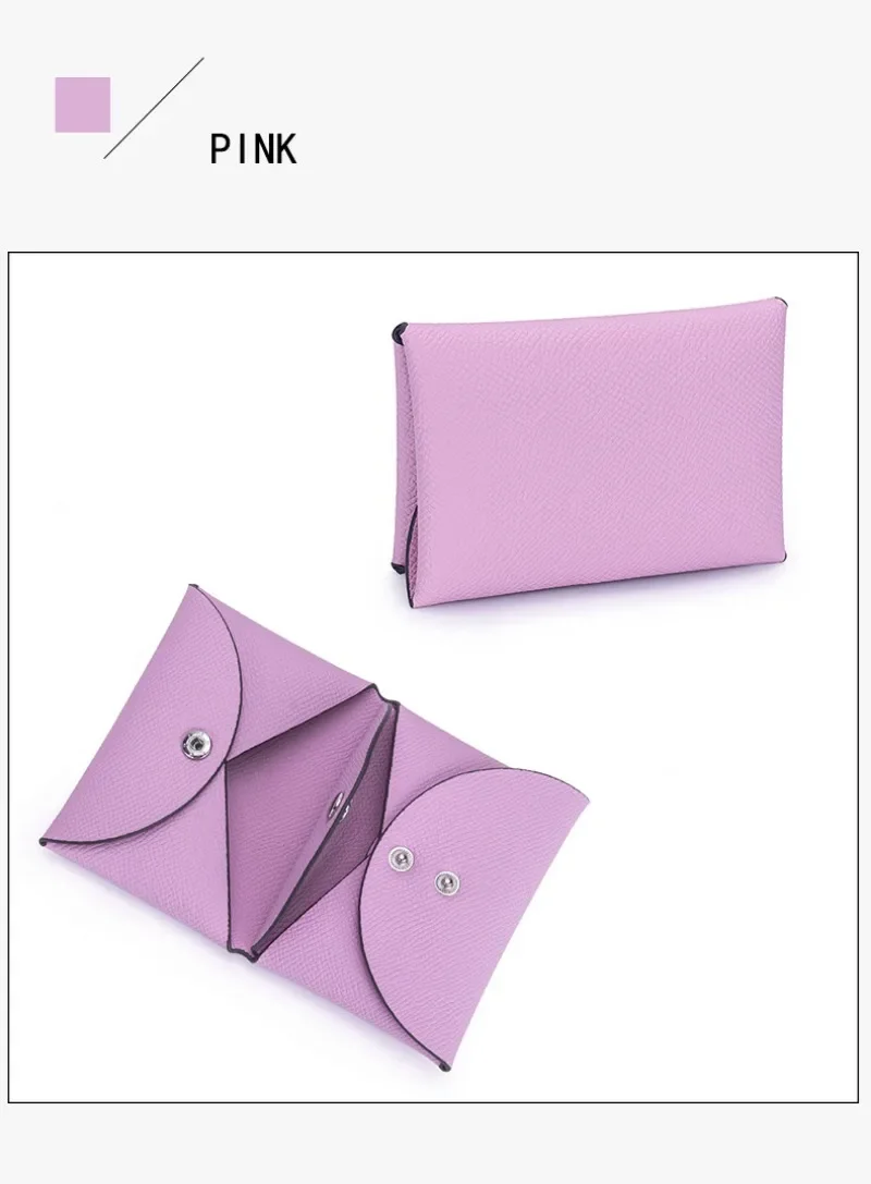 Mini Coin Purse Genuine Leather Small Coin Wallet Genuine Leather Hasp Coin Purse Pouch Change Holder Card Holder for Men Women
