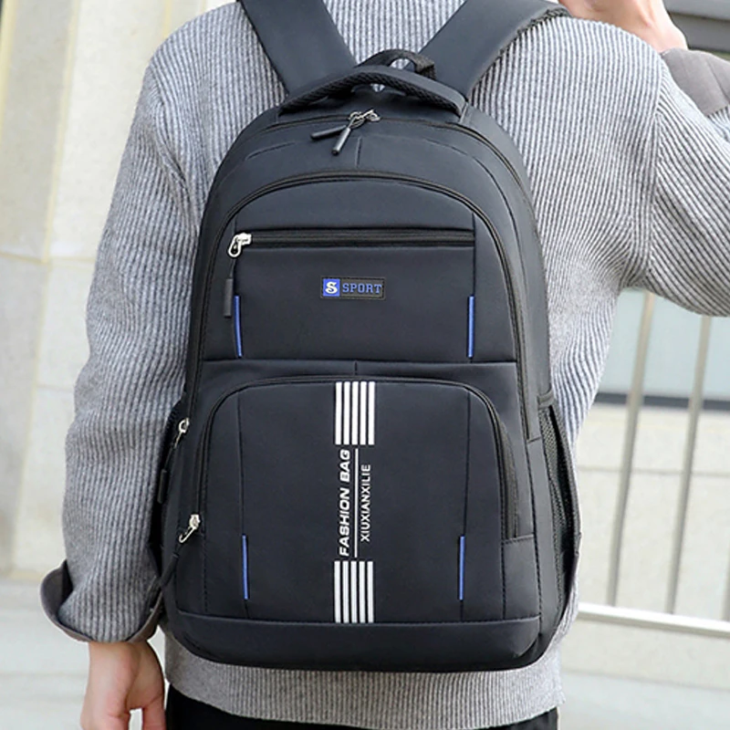 Neutral style backpack for men and women,suitable for business trips and student schoolbags,with multiple layers of pockets