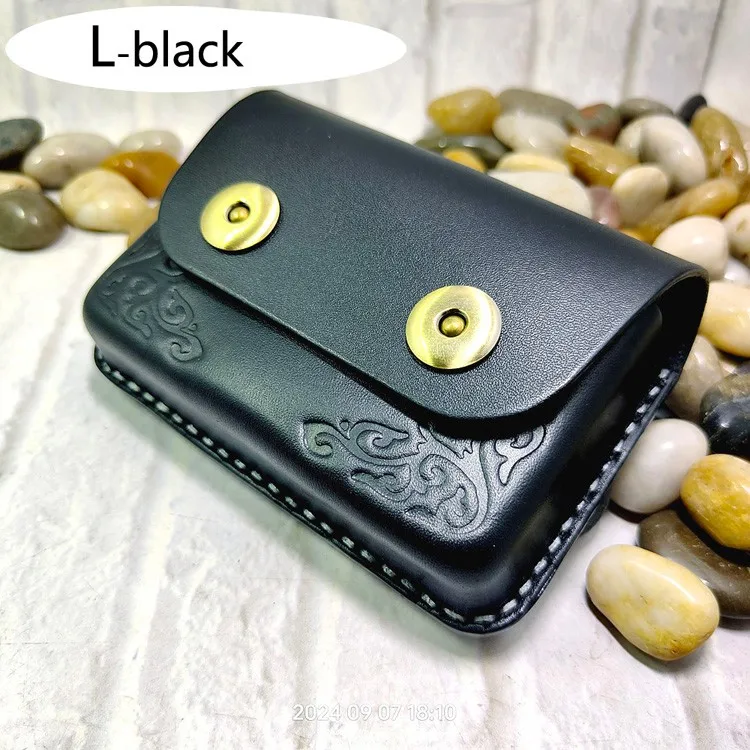 Blongk Hand-made Waist Bag ID Credit Card Holder Case Purse Pouch Genuine Leather Belt Pack Men Women DFD-K