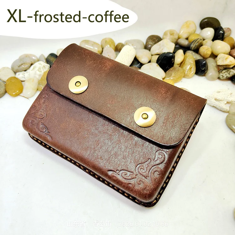 Blongk Hand-made Waist Bag ID Credit Card Holder Case Purse Pouch Genuine Leather Belt Pack Men Women DFD-K