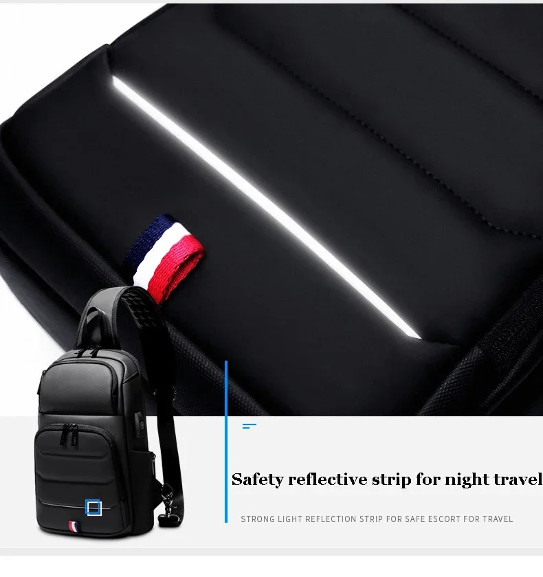Designer Crossbody Bags for Fashion Shoulder Bags USB Messenger Sling Bag Chest Bag Oxford Single Shoulder Strap Pack