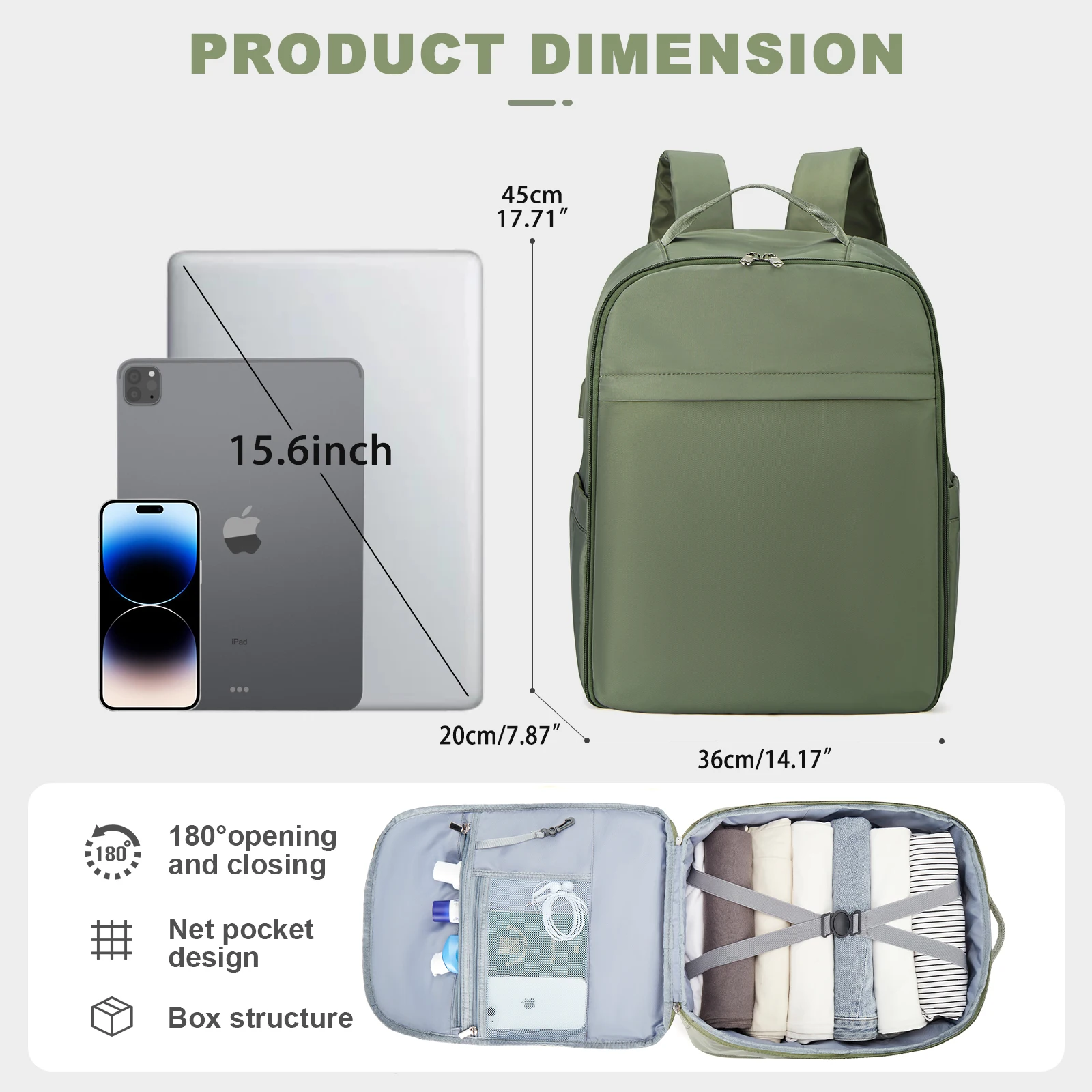 Easyjet Cabin Bag 45x36x20 Backpack, Travel Backpack Woman Ryanair with Aeroplane Backpack Hand Luggage Laptop Man Daypack