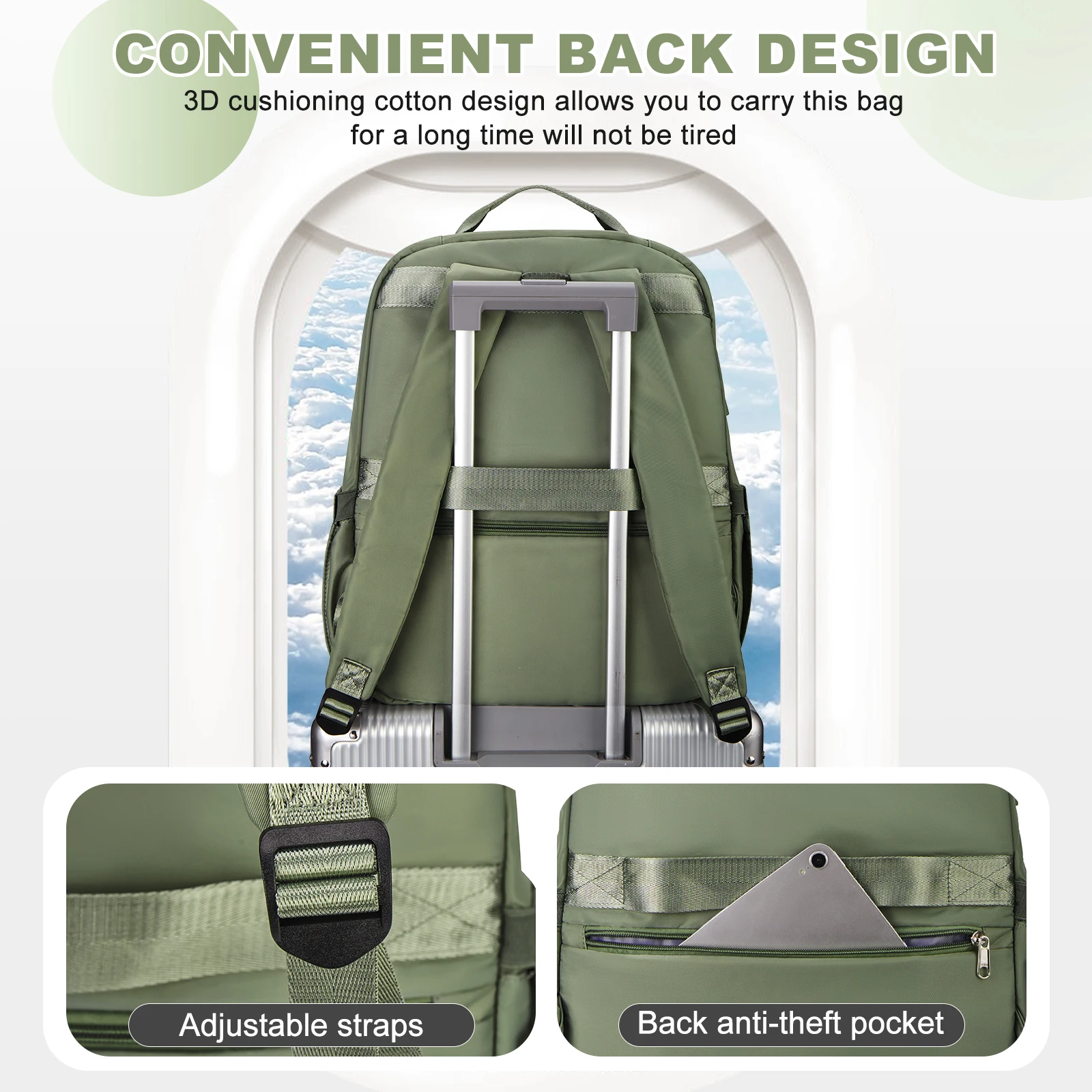 Easyjet Cabin Bag 45x36x20 Backpack, Travel Backpack Woman Ryanair with Aeroplane Backpack Hand Luggage Laptop Man Daypack