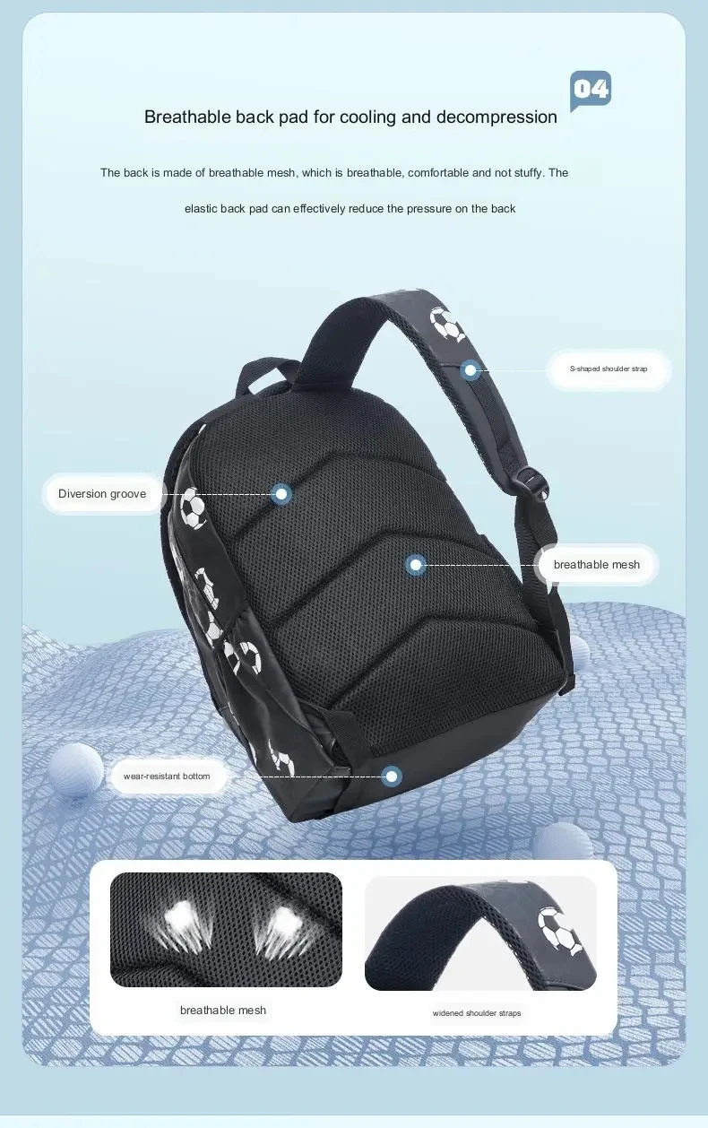 Boy Football Backpack Children Schoolbag Anime Backpack Travel School Bags for Teenage Boy Mochila Escolar Infantil Menino