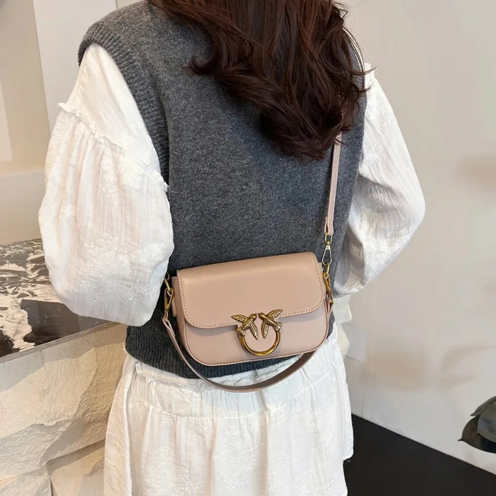 2026 New European Solid Color Small Square Bag, Fashionable Shoulder Bag, Popular Multifunctional Women's Crossbody Bag