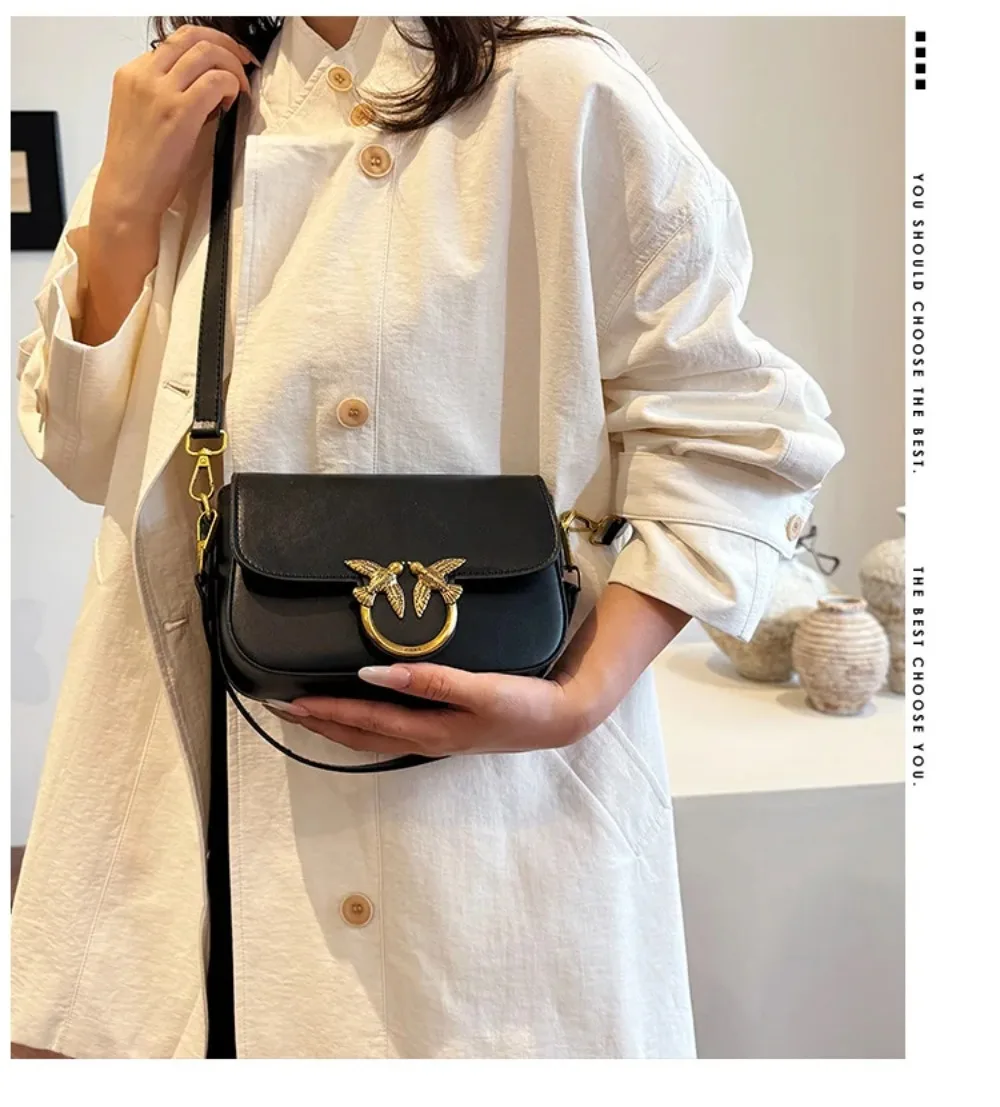 2026 New European Solid Color Small Square Bag, Fashionable Shoulder Bag, Popular Multifunctional Women's Crossbody Bag
