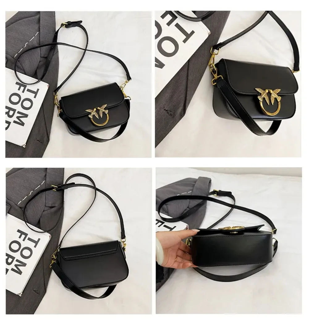 2026 New European Solid Color Small Square Bag, Fashionable Shoulder Bag, Popular Multifunctional Women's Crossbody Bag
