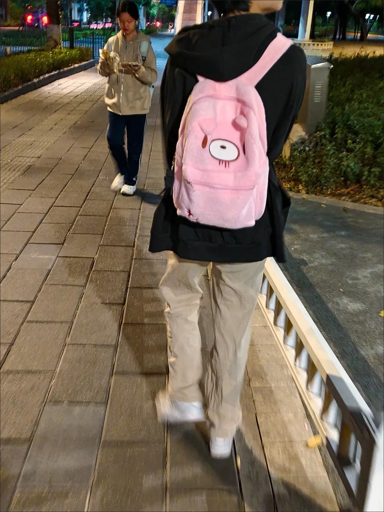 Y2K Pink Plush Bear Backpack Kawaii Creepy Cute Doll Bag Goth Punk Stuffed Animal Rucksack Women Girls Harajuku Streetwear Gift