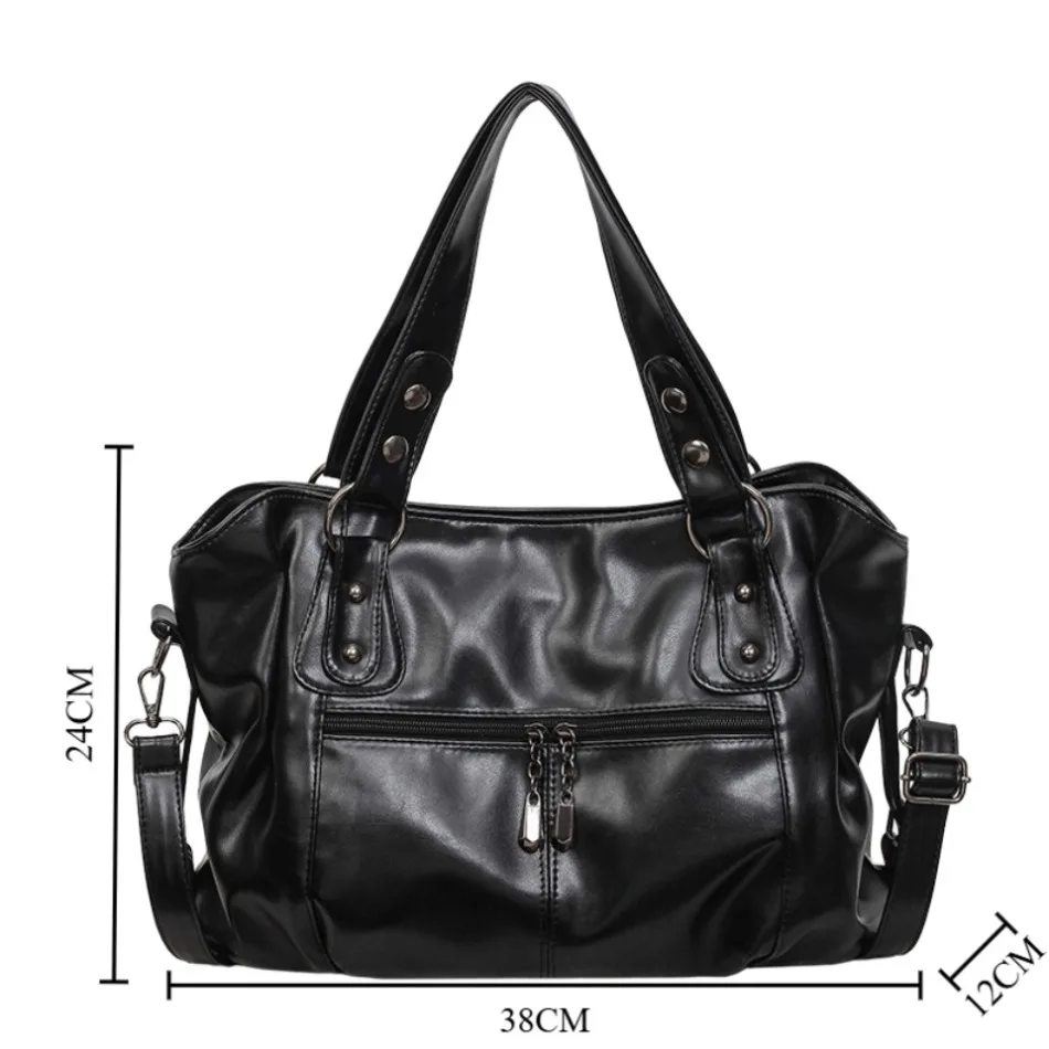 Luxury Shoulder Bag for Women 2026 New Casual Crossbody Bag Ladies Daily Commute Handbag Large Capacity Soft PU Leather Tote Bag