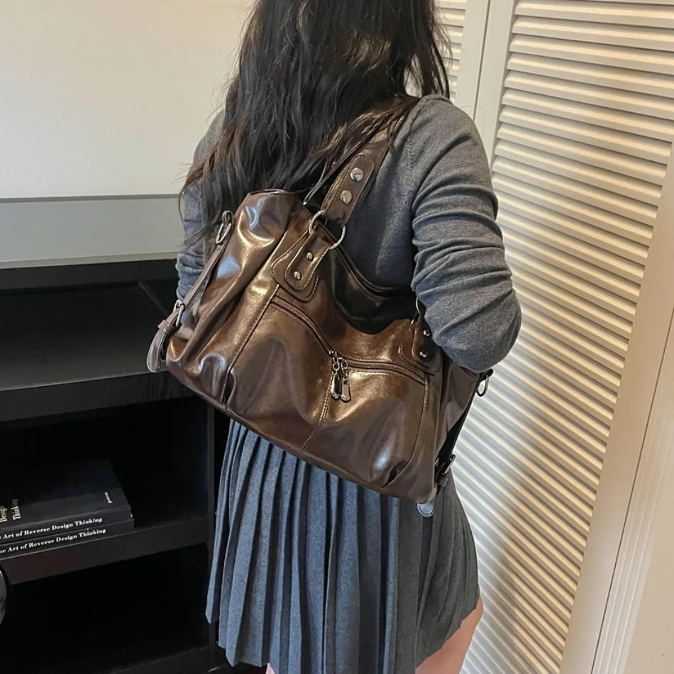 Luxury Shoulder Bag for Women 2026 New Casual Crossbody Bag Ladies Daily Commute Handbag Large Capacity Soft PU Leather Tote Bag