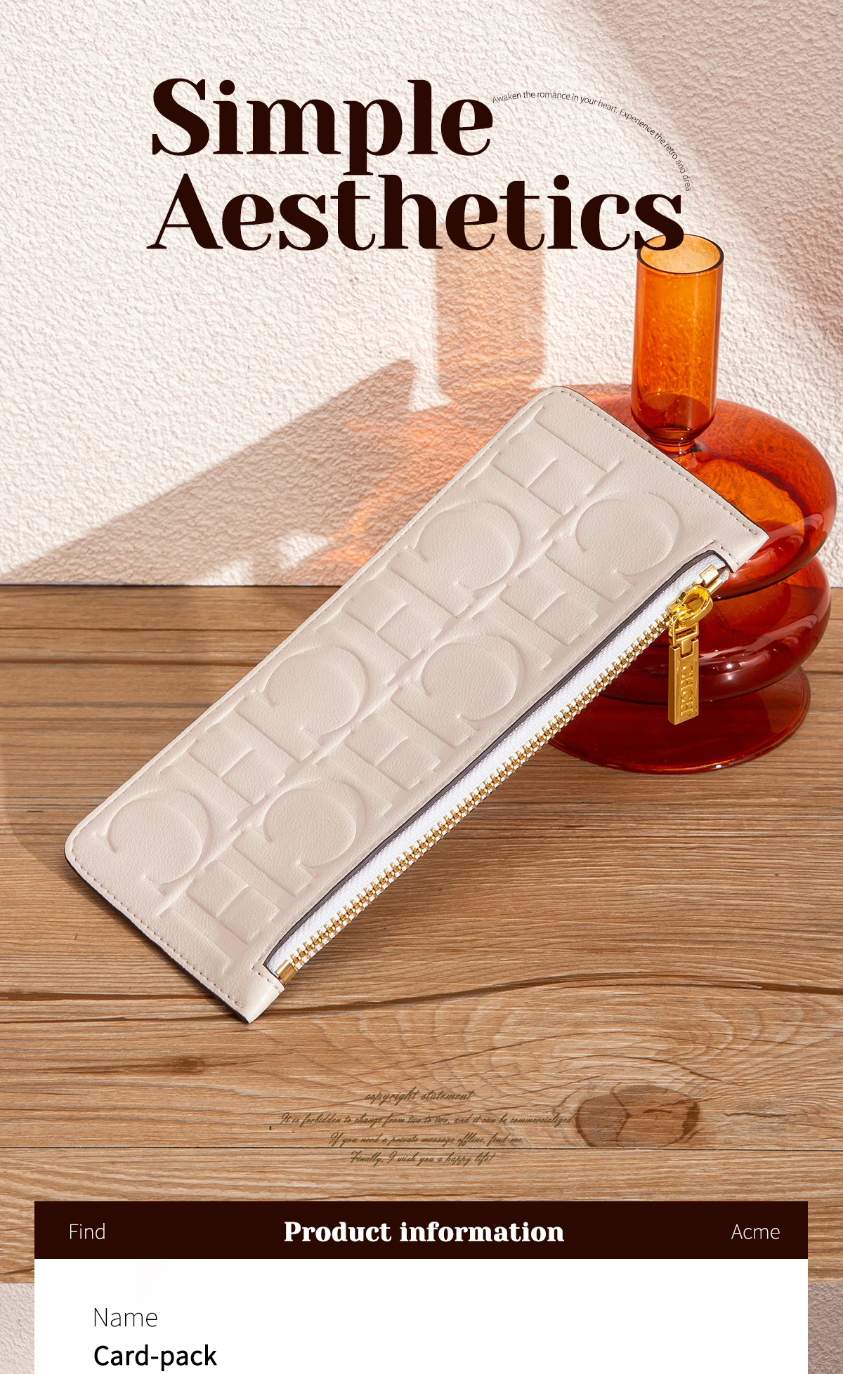CHCH Card Bag Spring New Portable Zero Wallet Credit Card Bag