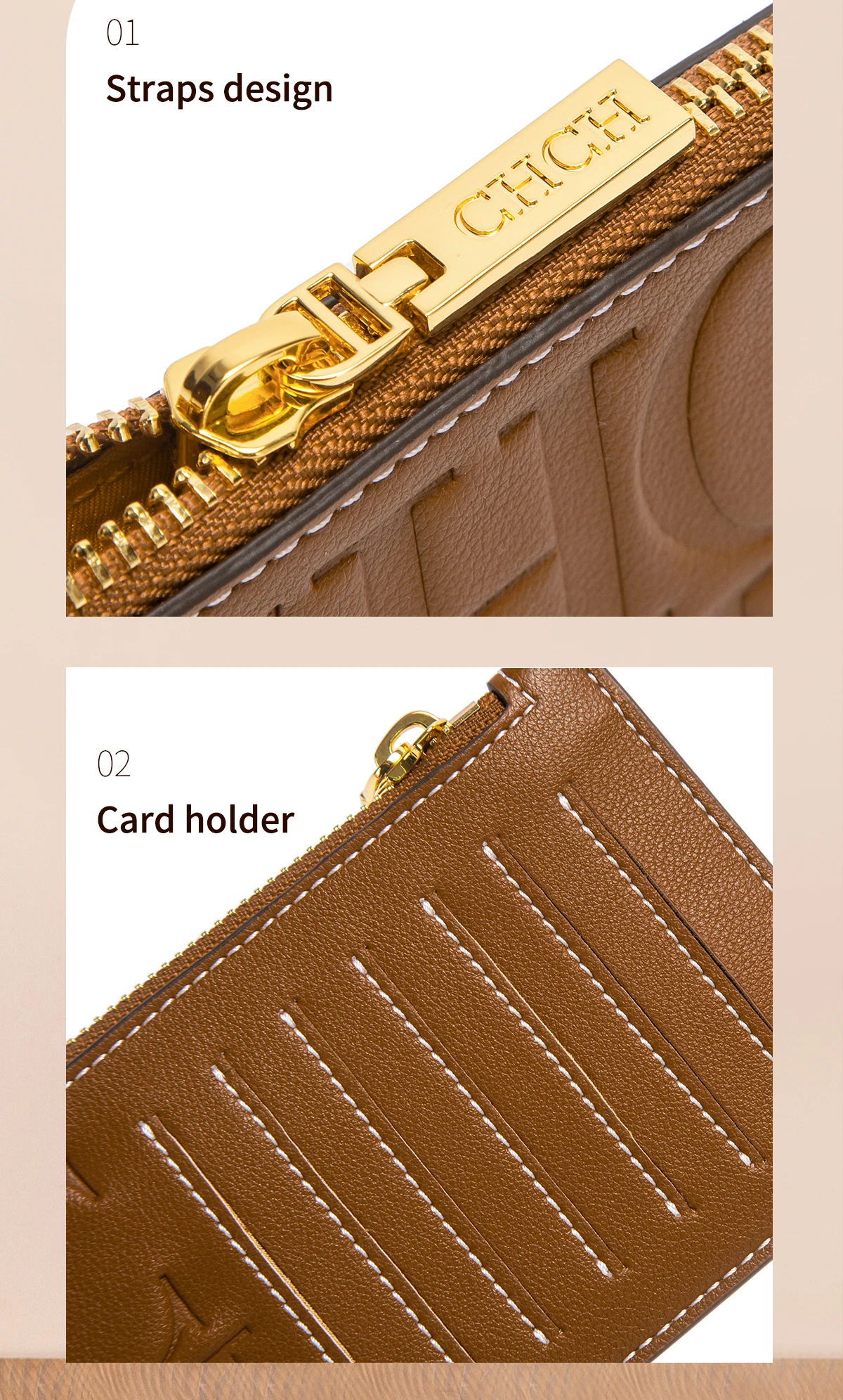 CHCH Card Bag Spring New Portable Zero Wallet Credit Card Bag