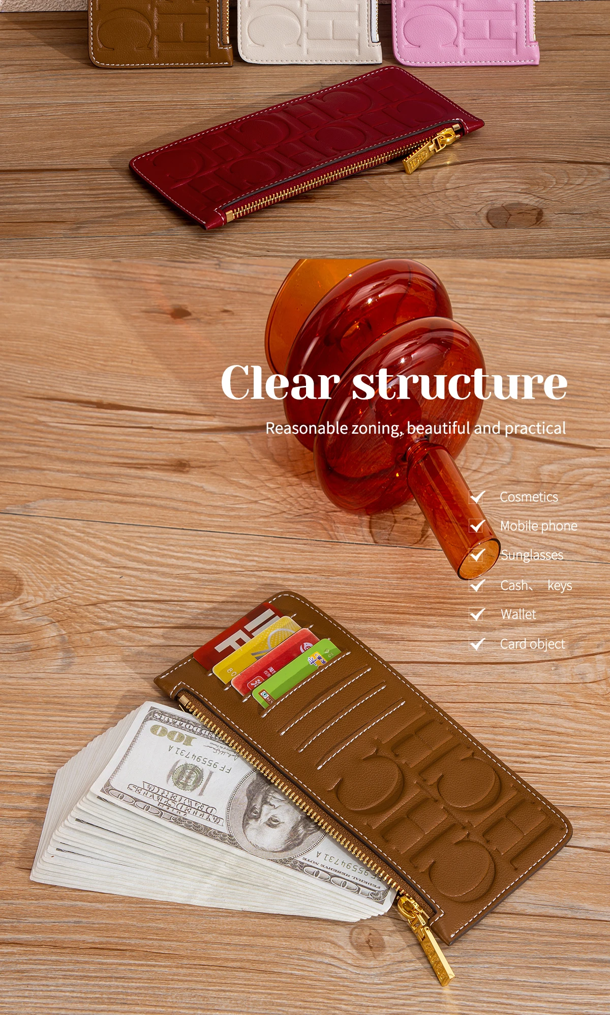CHCH Card Bag Spring New Portable Zero Wallet Credit Card Bag