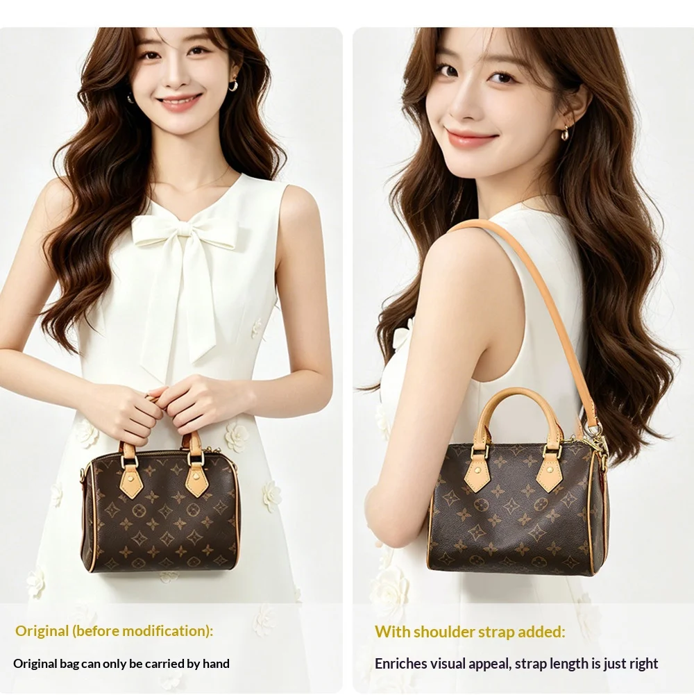 Synthetic Leather Bag Strap For Speedy 20 25 30 Shoulder Straps Long Bags Belts Replacement Bag Accessories
