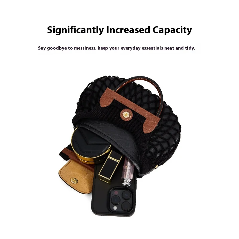 Suitable for Longchamp Filet Bag Inner Lining Longchamp Shopping Mesh Bag Large Inner Organizer Middle Bag