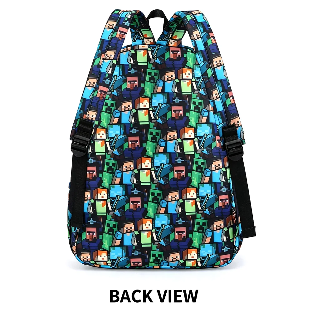 Graffiti Print Backpack Lightweight Casual Daily Travel School Bag for Young Men Outdoor College Use