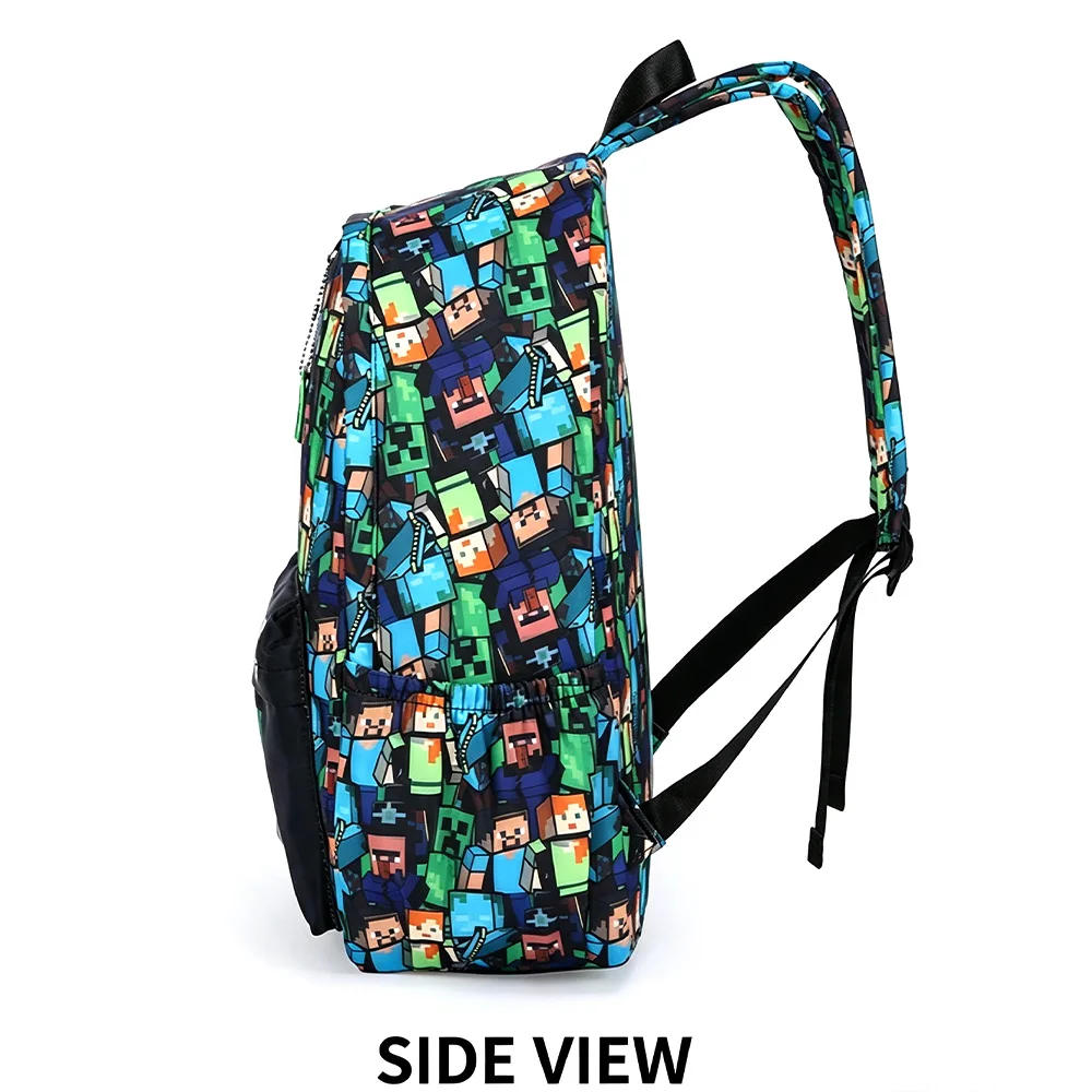 Graffiti Print Backpack Lightweight Casual Daily Travel School Bag for Young Men Outdoor College Use