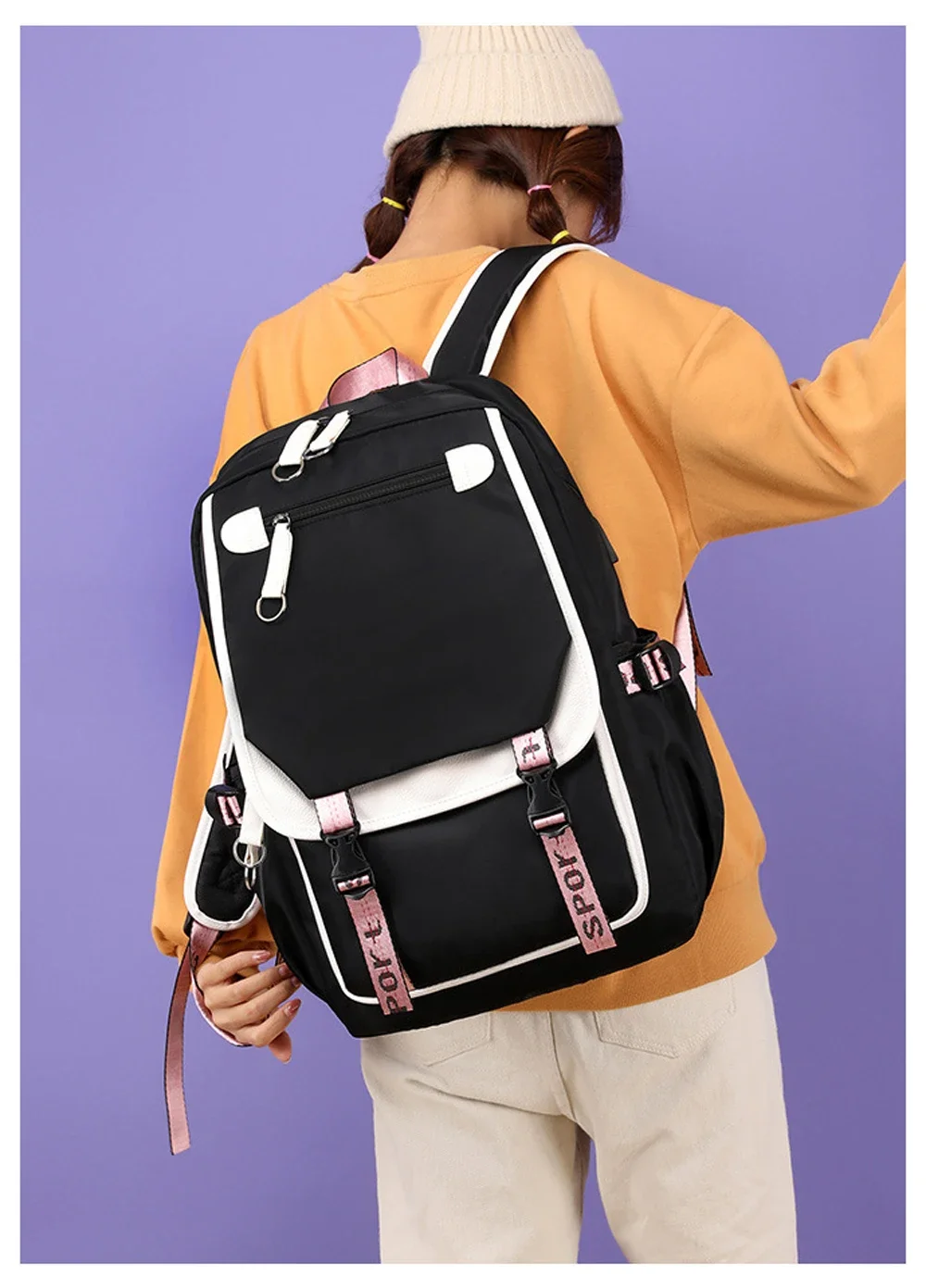 New Kpop Katseye Backpack Multifunction Backpack Women Men Girl Travel Daily Backpack Teens School Bag Laptop Bag