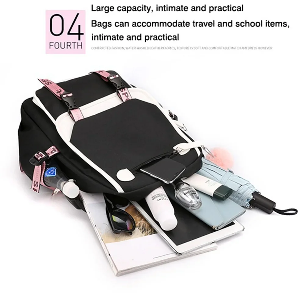 New Kpop Katseye Backpack Multifunction Backpack Women Men Girl Travel Daily Backpack Teens School Bag Laptop Bag