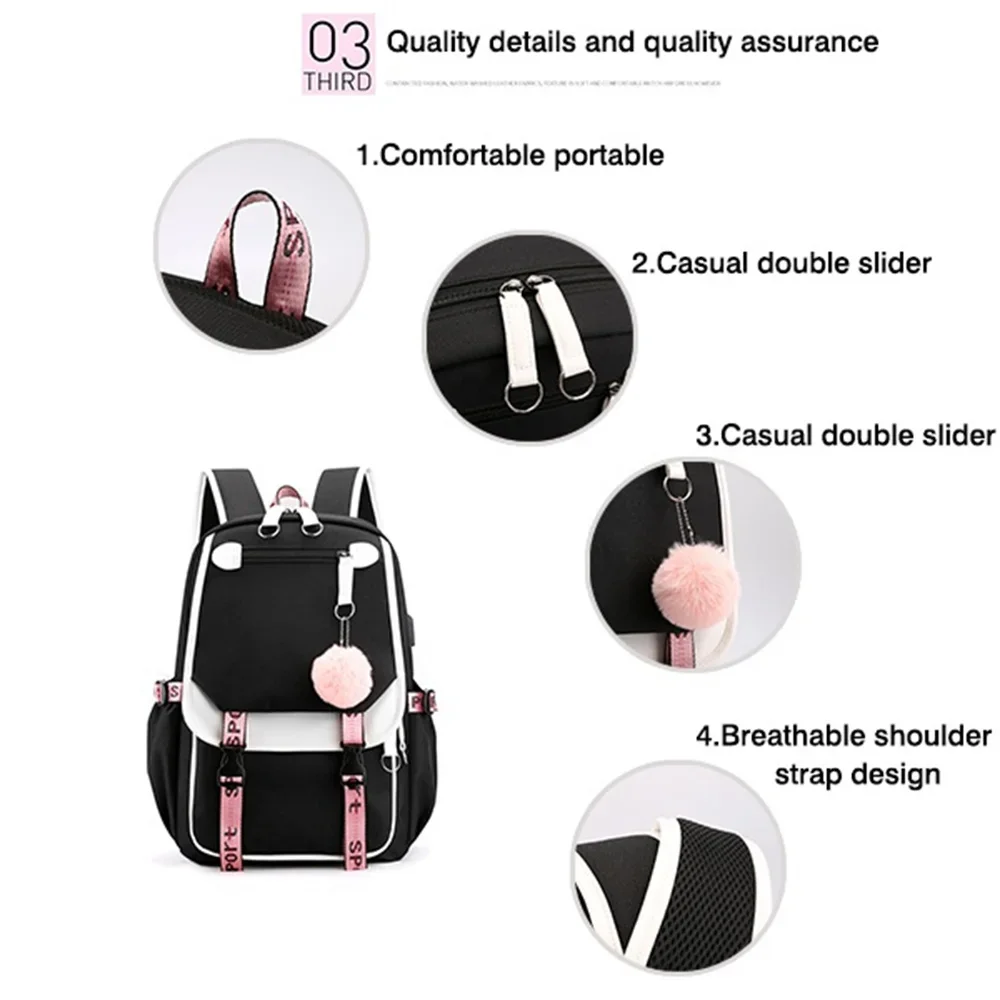 New Kpop Katseye Backpack Multifunction Backpack Women Men Girl Travel Daily Backpack Teens School Bag Laptop Bag