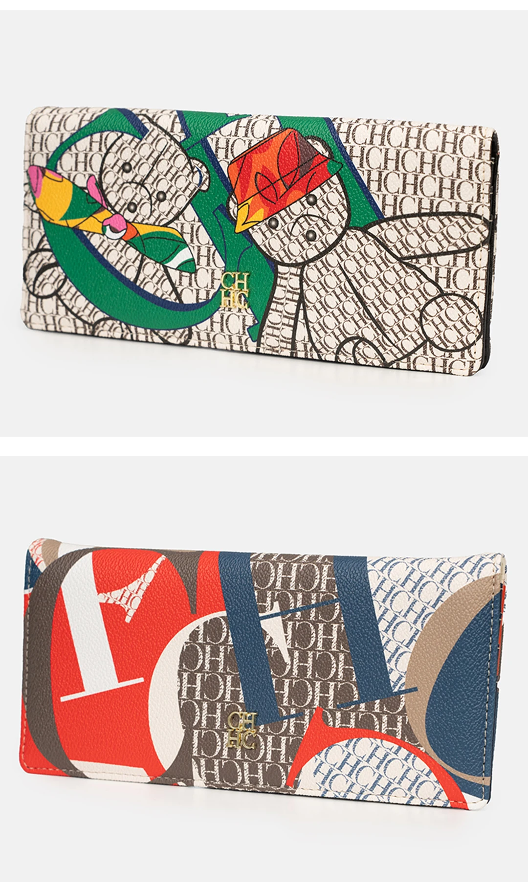 CH Women Wallet Clutch Large Capacity Zipper Printed Luxury Designer Women Party Fashion Trend Best Gift New Arrival