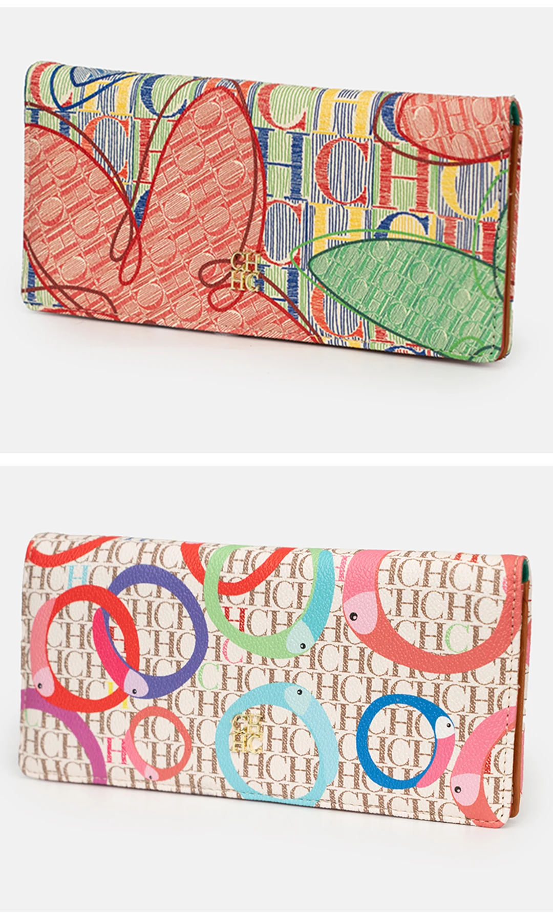CH Women Wallet Clutch Large Capacity Zipper Printed Luxury Designer Women Party Fashion Trend Best Gift New Arrival