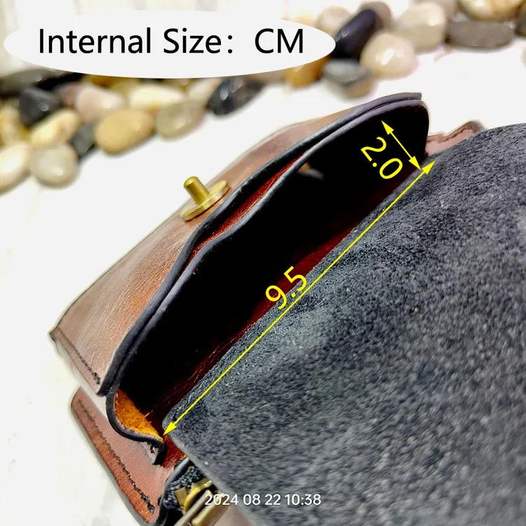 Blongk Multifunctional Zippered Waist Bag Leather Belt Pack Driver's License Case Card Holder Car Key Pouch Men LFKHD