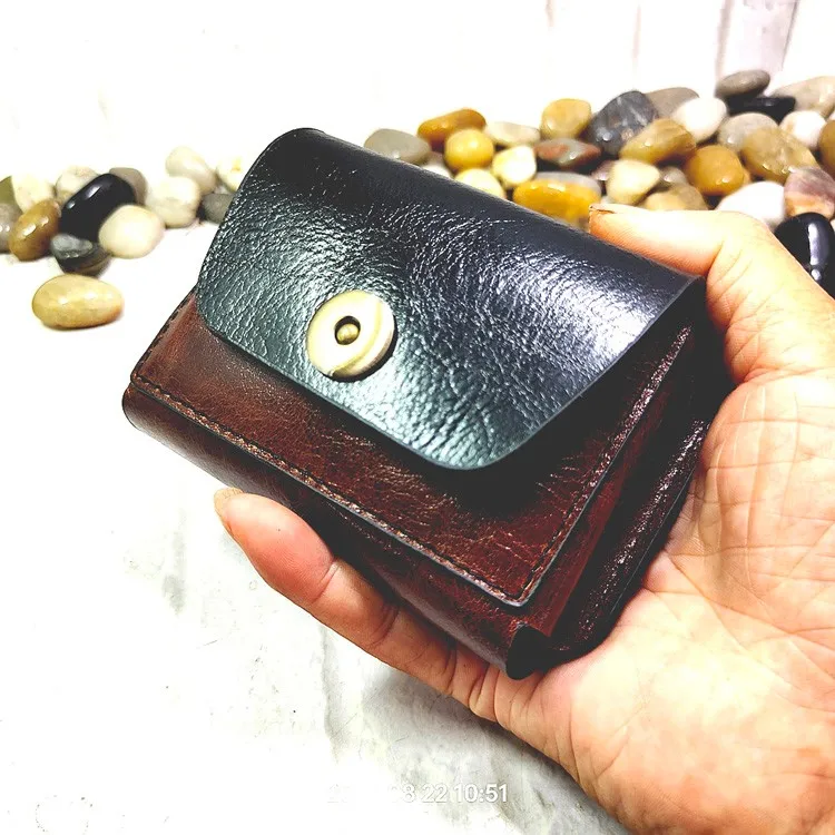 Blongk Multifunctional Zippered Waist Bag Leather Belt Pack Driver's License Case Card Holder Car Key Pouch Men LFKHD
