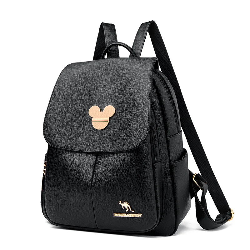 Student Bags Women’s Backpack Designer High Quality Soft Leather Simple Fashion Backpack Large Capacity Antitheft Shoulder Bags