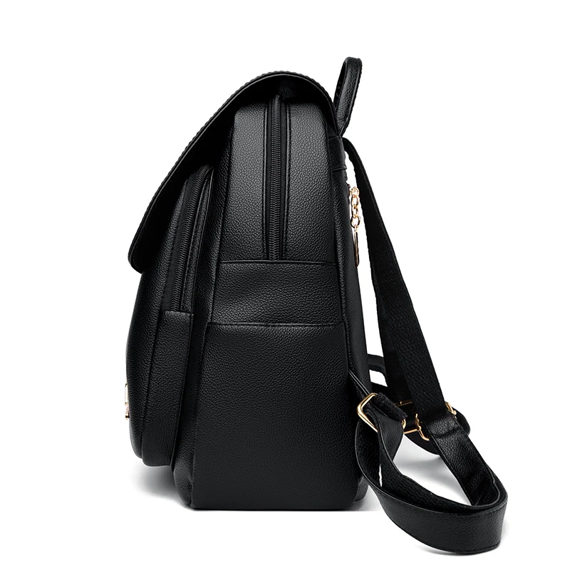 Student Bags Women’s Backpack Designer High Quality Soft Leather Simple Fashion Backpack Large Capacity Antitheft Shoulder Bags