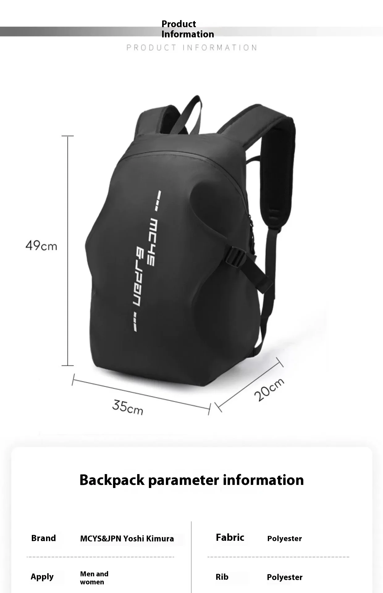 Motorcycle backpack, men's waterproof helmet backpack, riding bag, motorcycle backpack, laptop bag, large capacity travel backpa