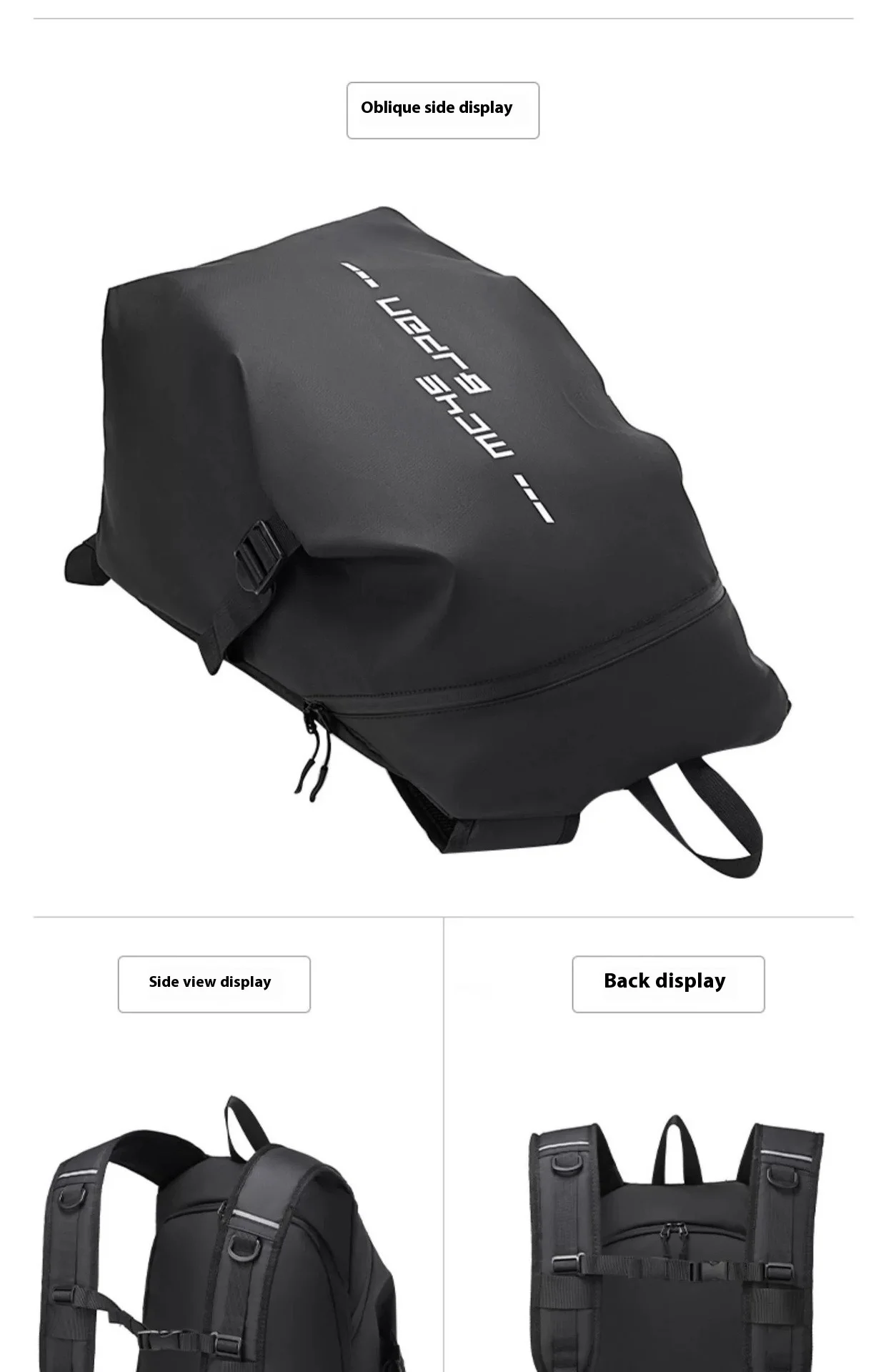 Motorcycle backpack, men's waterproof helmet backpack, riding bag, motorcycle backpack, laptop bag, large capacity travel backpa