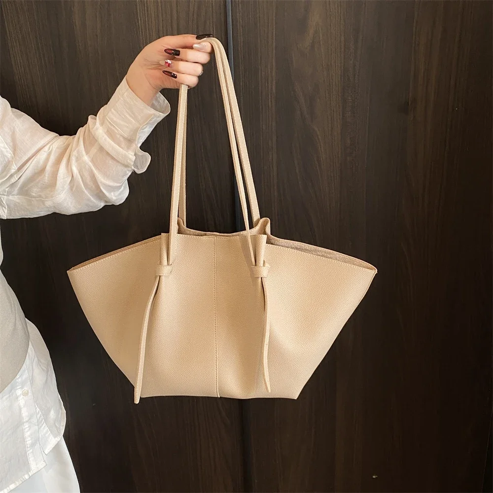 Branded Designer Shoulder Tote Bags For Women Soft PU Leather 2-IN-1 Big Capacity Shopper Tote Set 2026 Luxury Designer Handbags